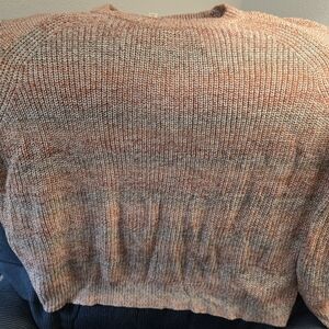 a.n.a Knit Sweater in Orange, Rust and Cream